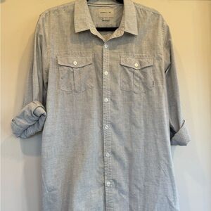 O'Neill Light Gray Casual Button-Down Shirt